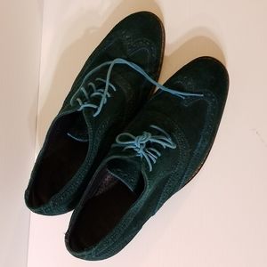 Cole Haan Suede Oxford Nike Air Wingtips Sz 9